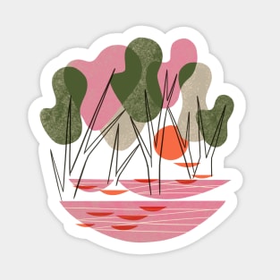 Forest Sunset Sticker